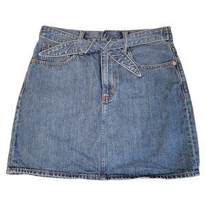 Madewell‎ Denim Tie Belt Skirt Size 28
